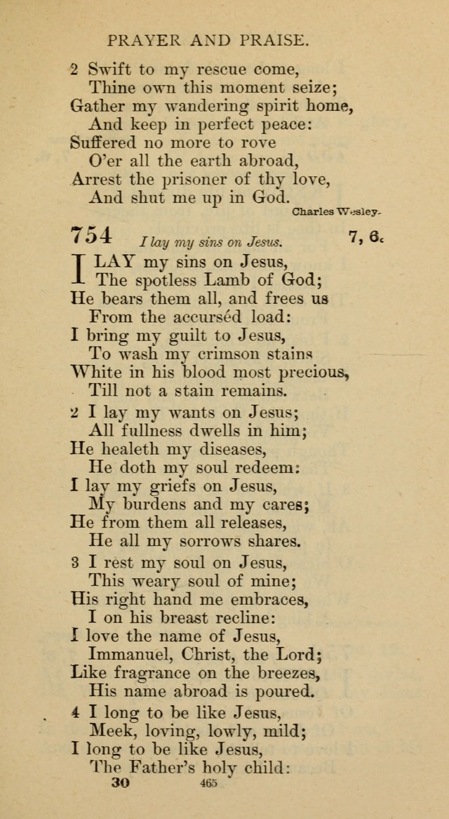 Hymnal of the Methodist Episcopal Church page 465