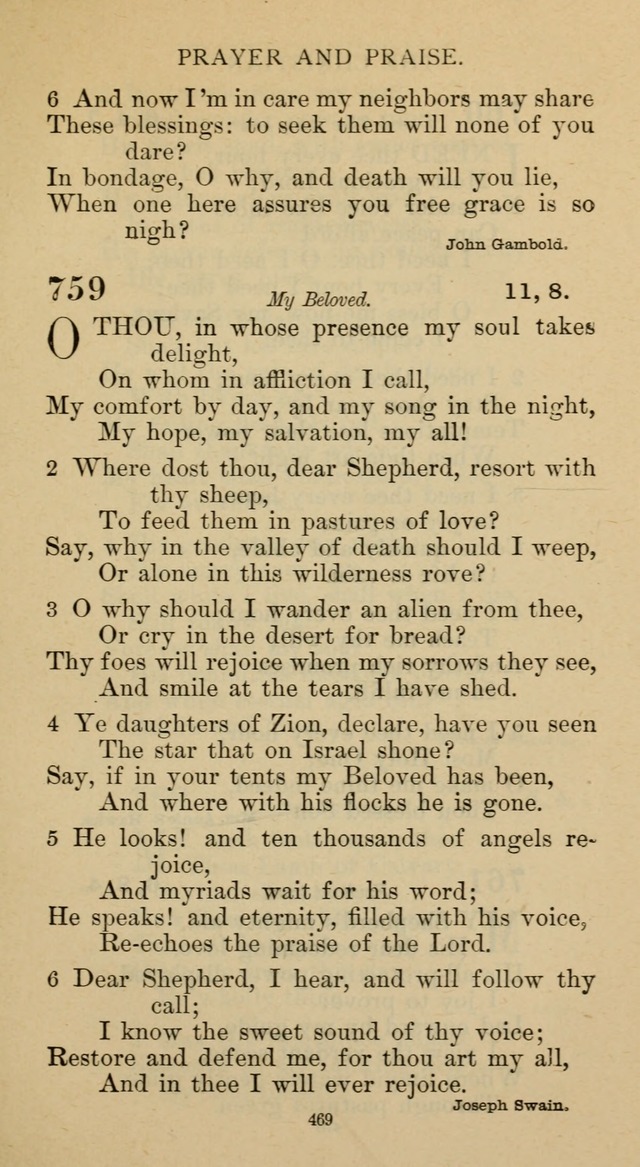 Hymnal of the Methodist Episcopal Church page 469