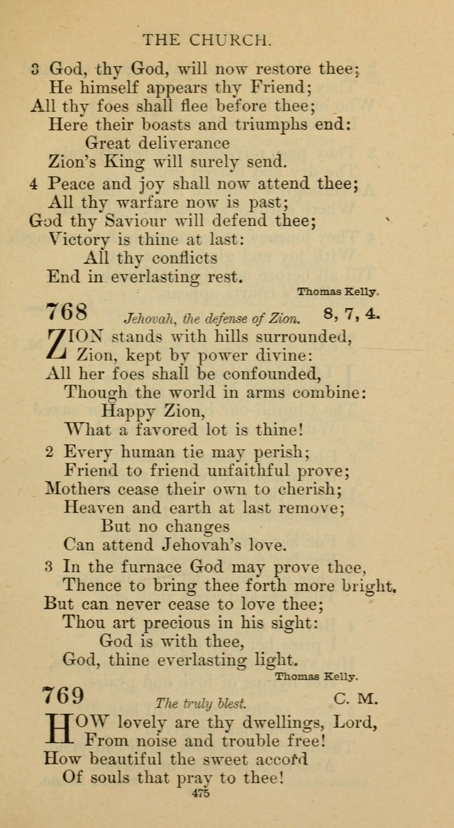 Hymnal of the Methodist Episcopal Church page 475