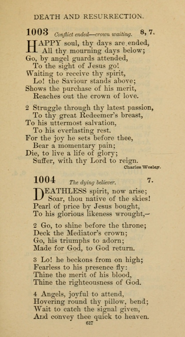 Hymnal of the Methodist Episcopal Church page 617