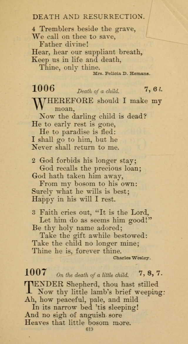 Hymnal of the Methodist Episcopal Church page 619