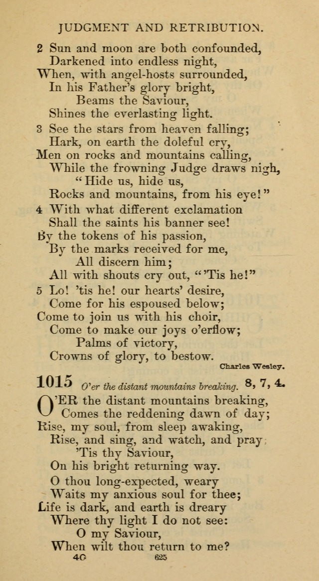Hymnal of the Methodist Episcopal Church page 625