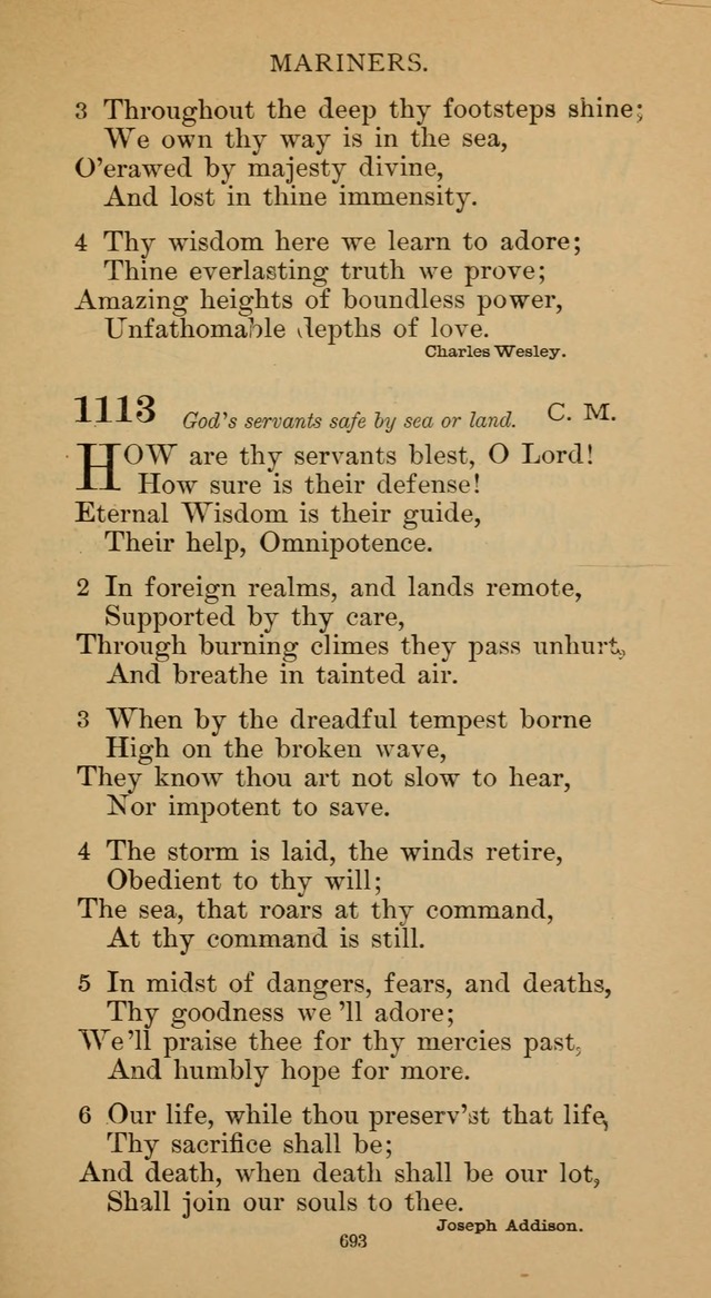 Hymnal of the Methodist Episcopal Church page 693