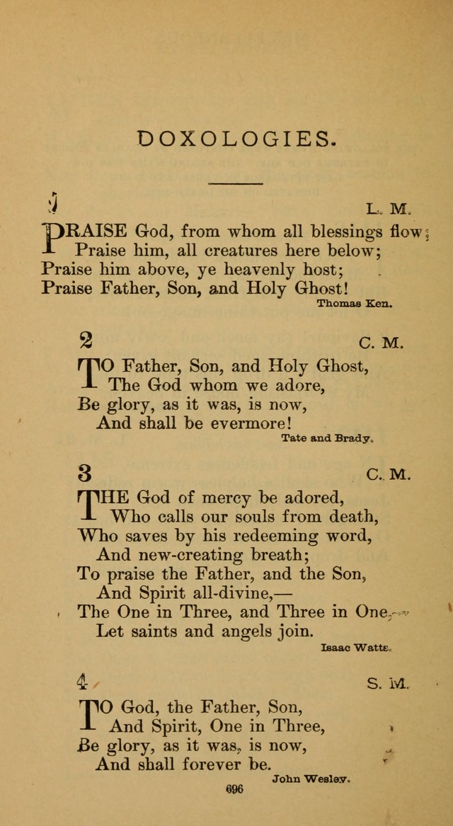 Hymnal of the Methodist Episcopal Church page 696