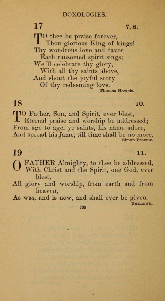 Hymnal of the Methodist Episcopal Church page 700