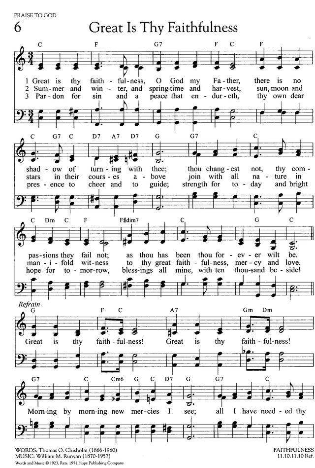 Hymns of Promise: a large print songbook page 6