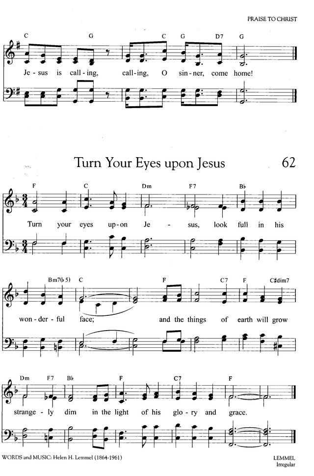 Hymns of Promise: a large print songbook page 73