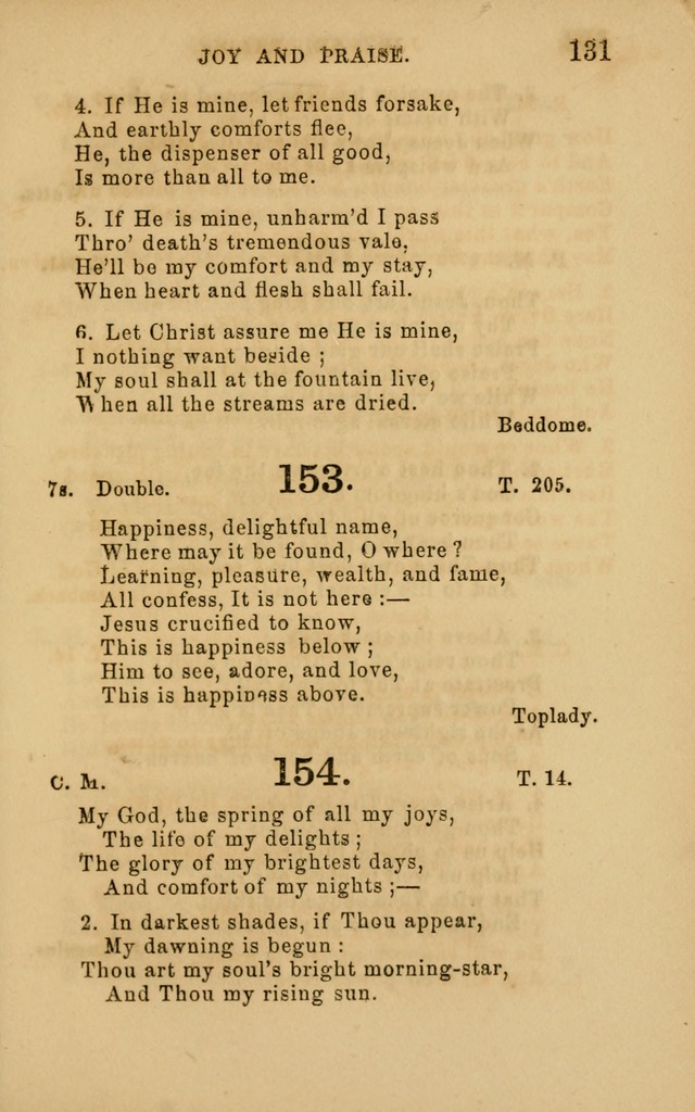 Hymns and Offices of Worship: for use in schools: with an appendix of tunes page 131