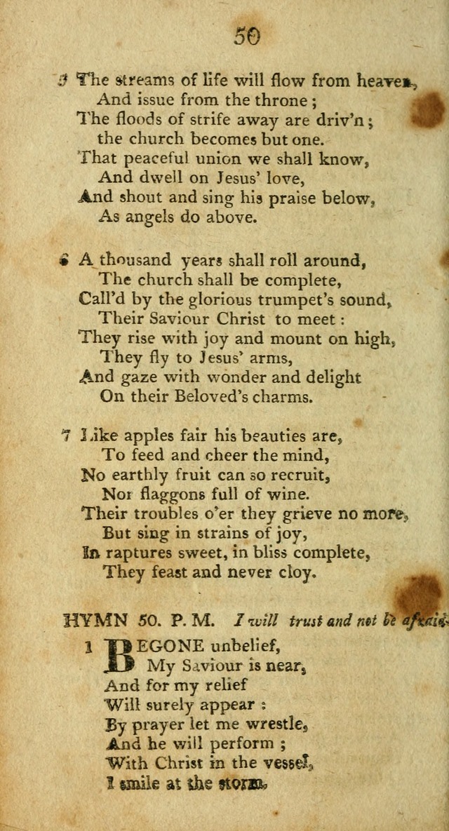 Hymns, Original and  Selected, for the Use of Christians. (5th ed. corr.) page 50