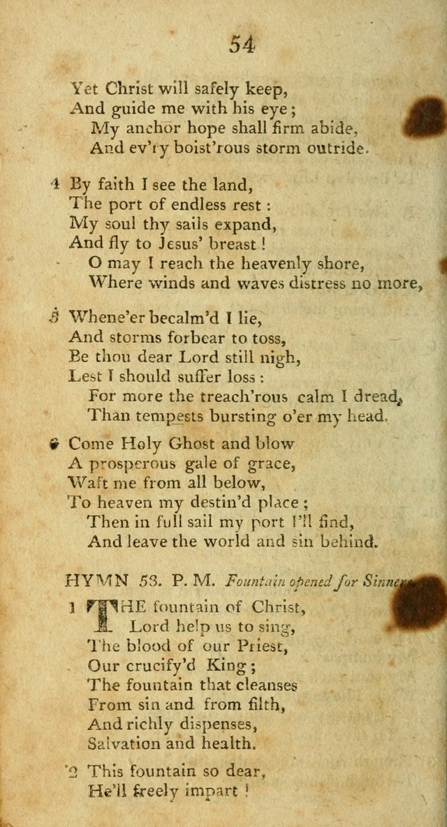 Hymns, Original and  Selected, for the Use of Christians. (5th ed. corr.) page 54