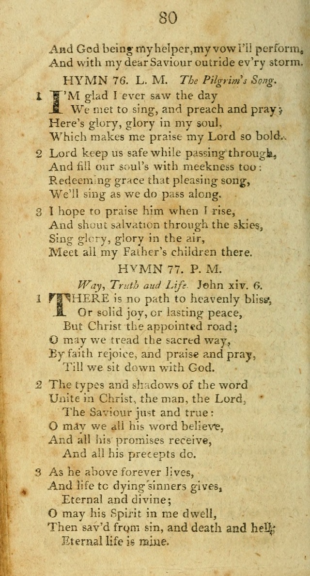 Hymns, Original and  Selected, for the Use of Christians. (5th ed. corr.) page 80