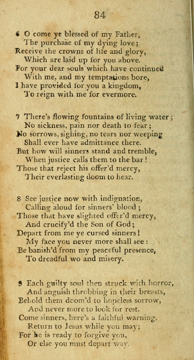 Hymns, Original and  Selected, for the Use of Christians. (5th ed. corr.) page 84