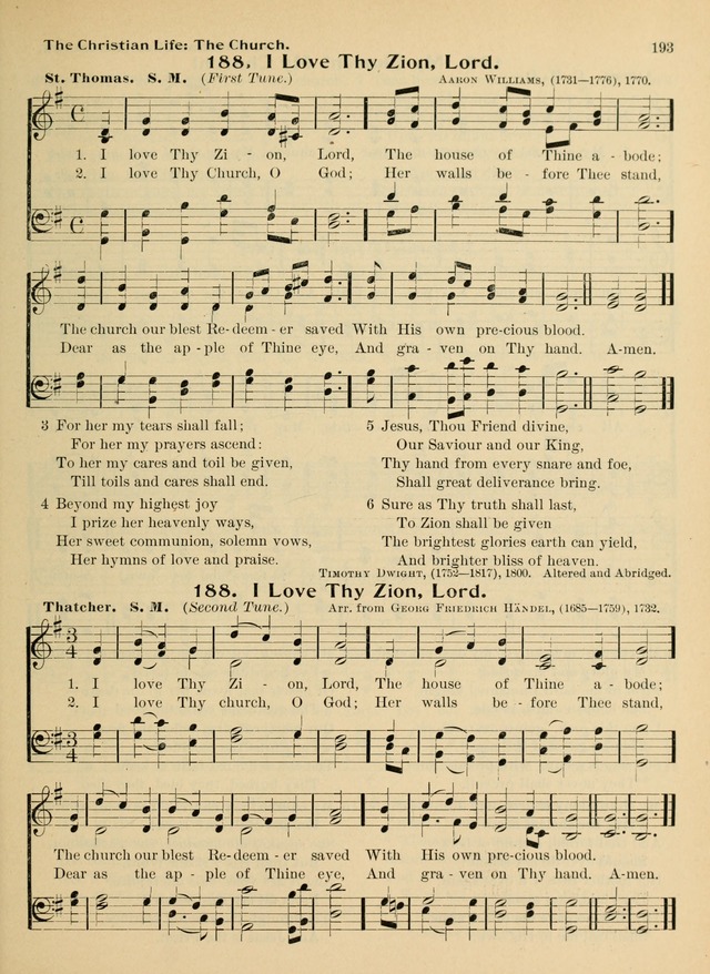 Hymnal and Order of Service: for churches and Sunday-schools page 193