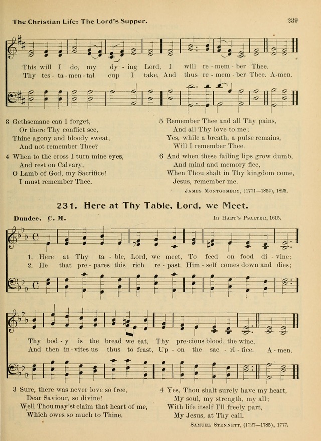 Hymnal and Order of Service: for churches and Sunday-schools page 239