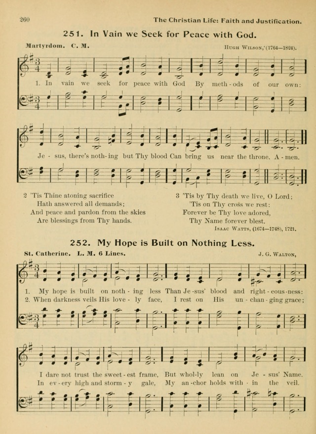 Hymnal and Order of Service: for churches and Sunday-schools page 260