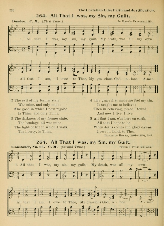 Hymnal and Order of Service: for churches and Sunday-schools page 276