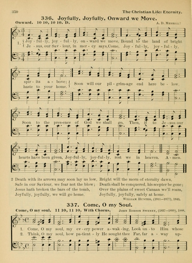 Hymnal and Order of Service: for churches and Sunday-schools page 350