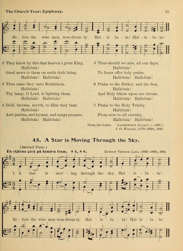 Hymnal and Order of Service: for churches and Sunday-schools page 53
