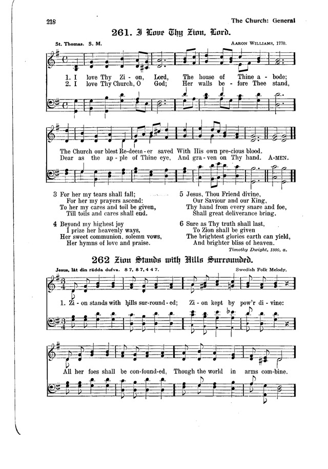 The Hymnal and Order of Service page 218