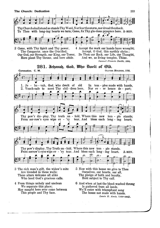 The Hymnal and Order of Service page 233