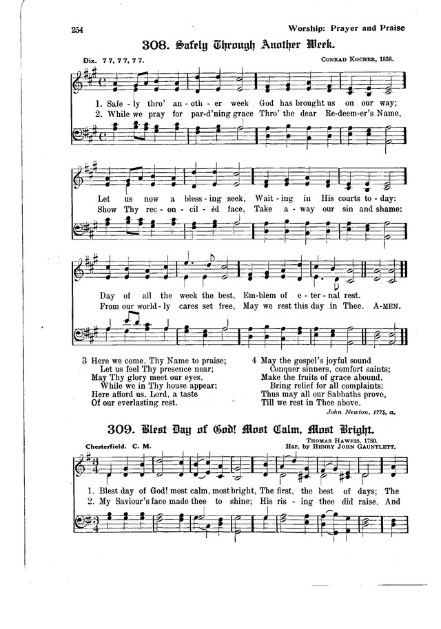 The Hymnal and Order of Service page 254