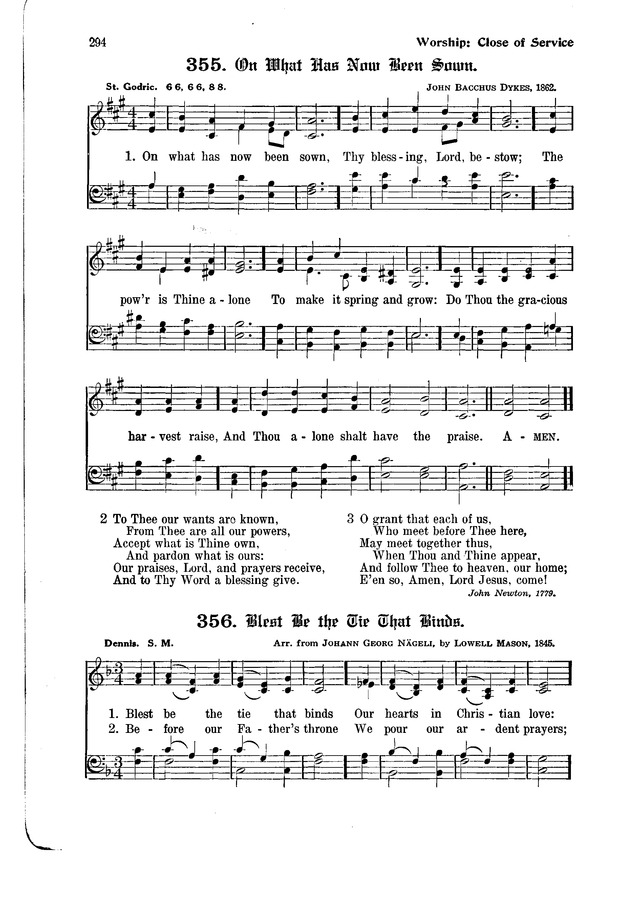 The Hymnal and Order of Service page 294