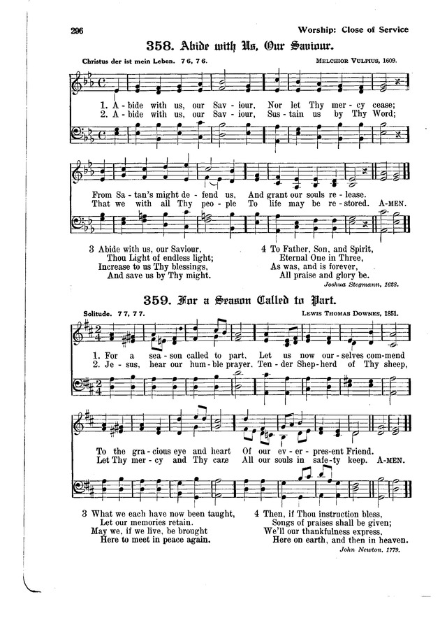 The Hymnal and Order of Service page 296