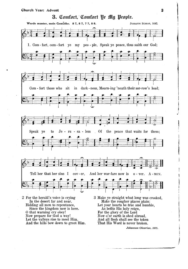 The Hymnal and Order of Service page 3