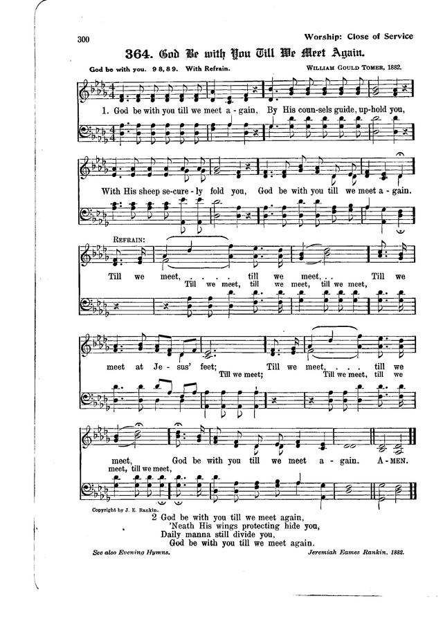 The Hymnal and Order of Service page 300