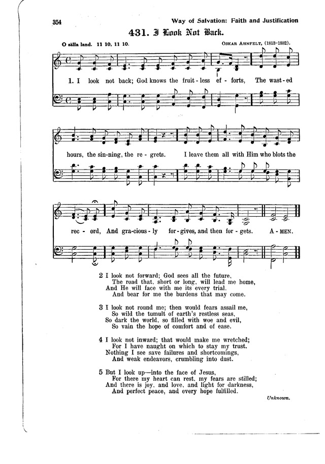 The Hymnal and Order of Service page 354