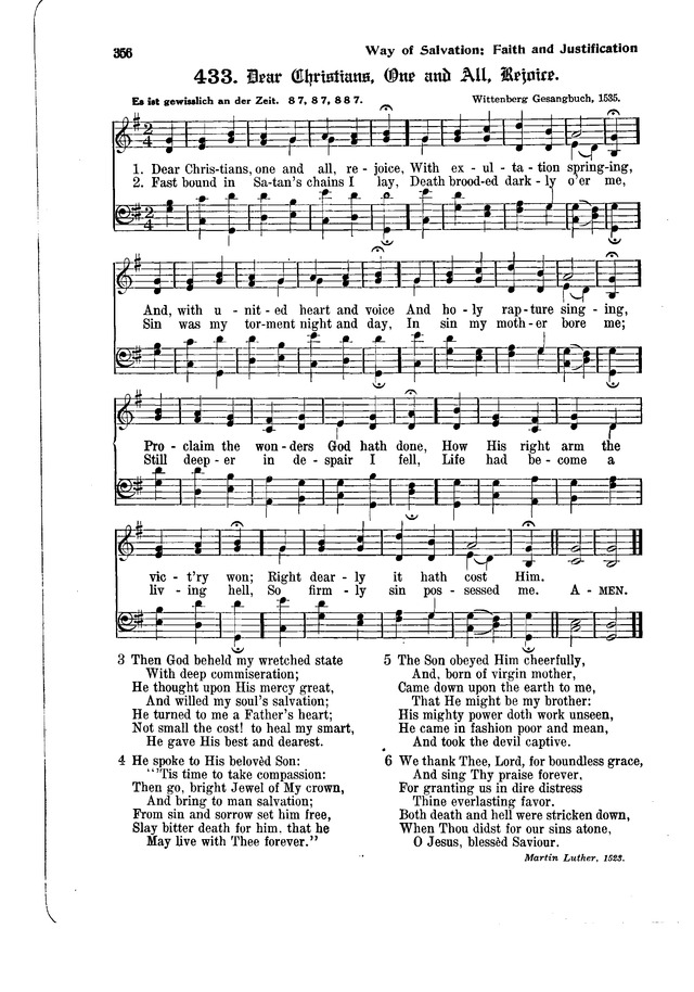 The Hymnal and Order of Service page 356