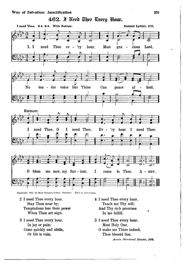 The Hymnal and Order of Service page 379