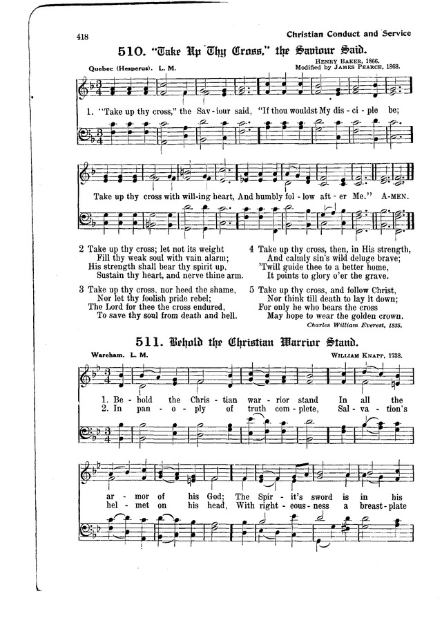 The Hymnal and Order of Service page 418