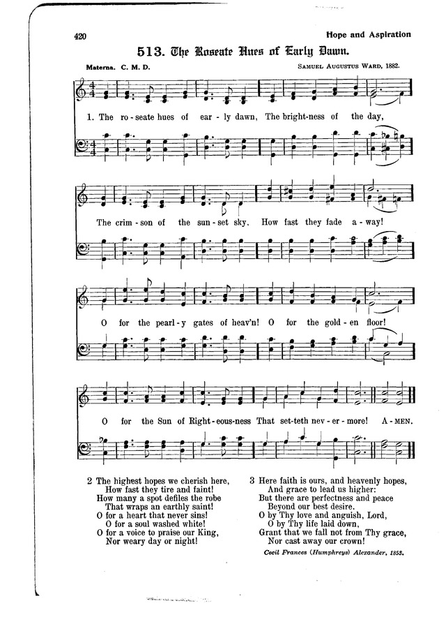The Hymnal and Order of Service page 420
