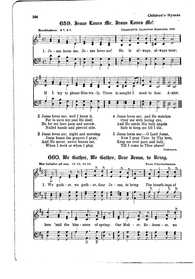 The Hymnal and Order of Service page 544
