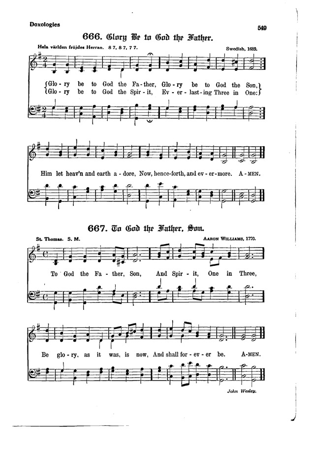 The Hymnal and Order of Service page 549