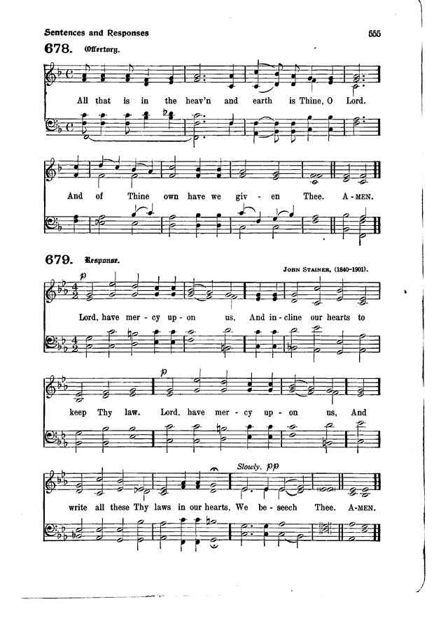 The Hymnal and Order of Service page 555