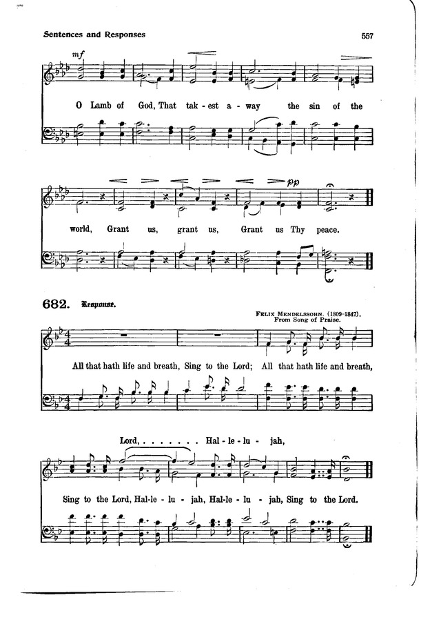 The Hymnal and Order of Service page 557