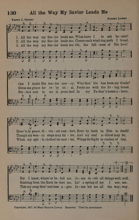 Hymns of Praise Numbers One and Two Combined: for the church and Sunday school page 130