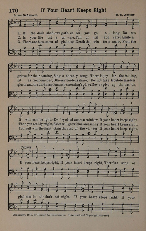 Hymns of Praise Numbers One and Two Combined: for the church and Sunday school page 170