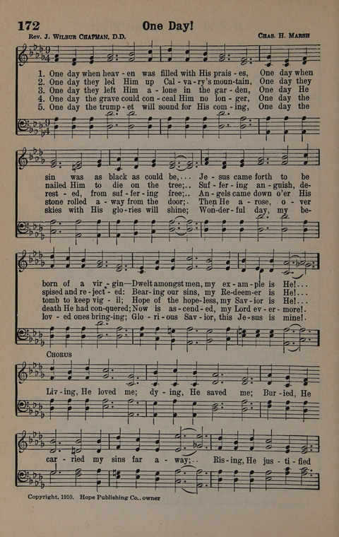 Hymns of Praise Numbers One and Two Combined: for the church and Sunday school page 172