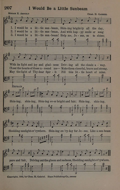 Hymns of Praise Numbers One and Two Combined: for the church and Sunday school page 207