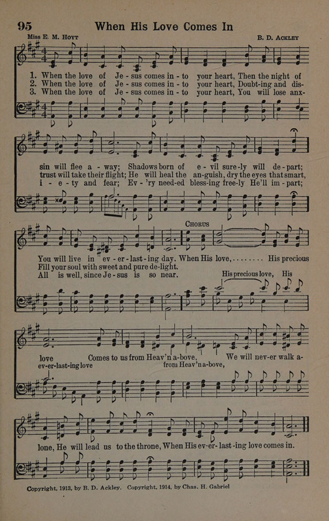 Hymns of Praise Numbers One and Two Combined: for the church and Sunday school page 95