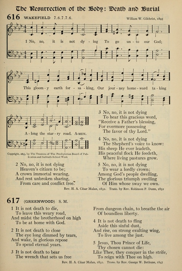 The Hymnal: published in 1895 and revised in 1911 by authority of the General Assembly of the Presbyterian Church in the United States of America page 497