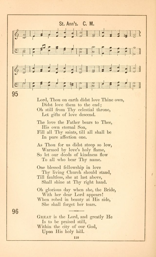 Hymnal of the Presbyterian Church page 108