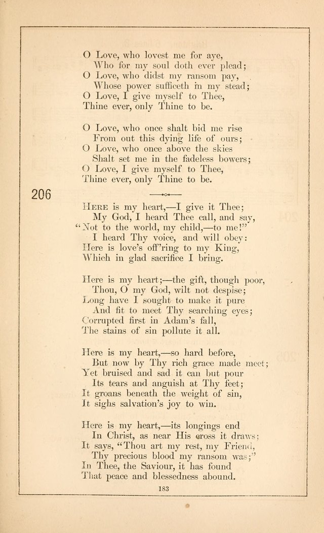Hymnal of the Presbyterian Church page 181