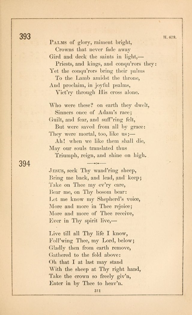 Hymnal of the Presbyterian Church page 309
