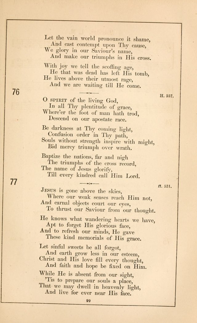 Hymnal of the Presbyterian Church page 97
