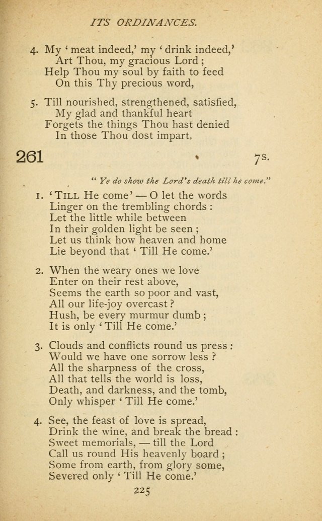 Hymnal of the Presbyterian Church in Canada page 225