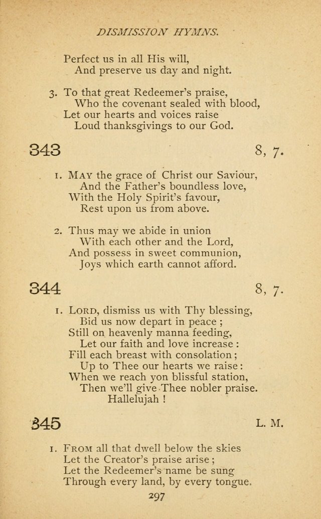 Hymnal of the Presbyterian Church in Canada page 297